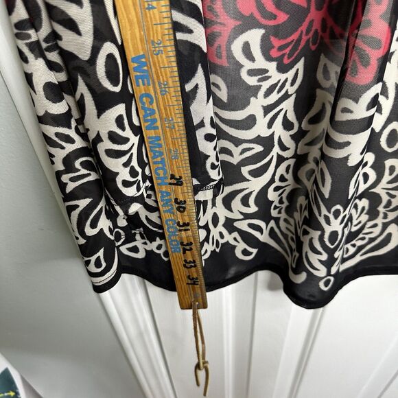 Chicos Caftan Cardigan Open Front Top Sz 3 16 USA - Picture 5 of 7